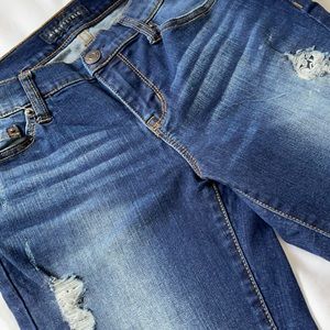 Aeropostal blue ripped jeans